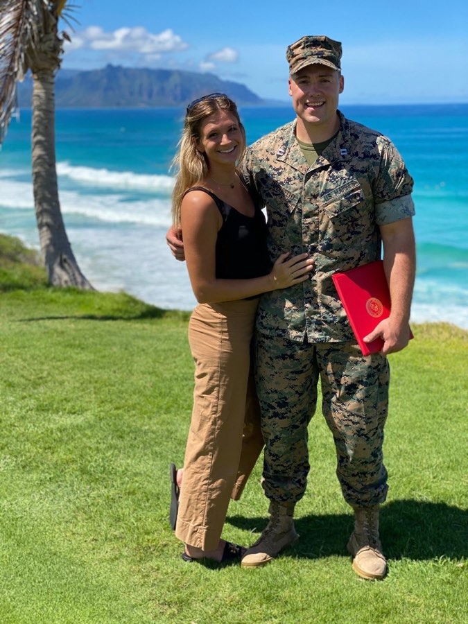 Ben Tamburello in Marine Corps uniform in Hawaii